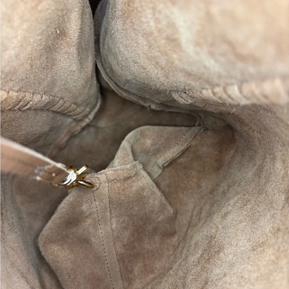 Haute Hippie Suede Shoulder Hobo Festival Bag - Picture 11 of 13